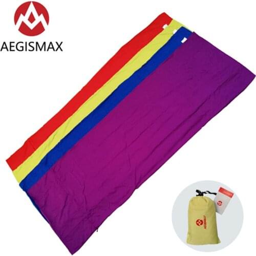 AEGISMAX Outdoor Ultralight Camping Envelope Sleeping Bag Liner Portable Summer Hiking Travel Motel Isolation Dirty Liner