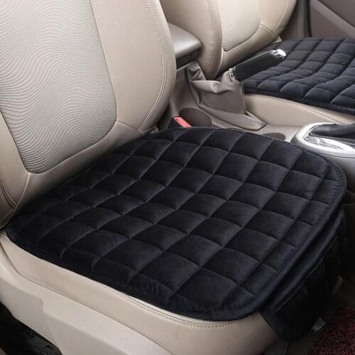 1 Pcs Universal Front & Rear Square Car Winter Plush Antiskid Seat Pad