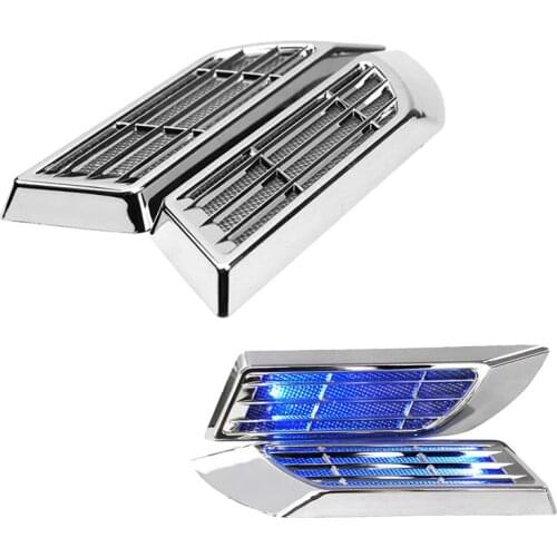 Universal Solar energy Car Side Air Flow Vent Cover Intake Decoration Stickers Side Mesh Cover Hood Bonnet