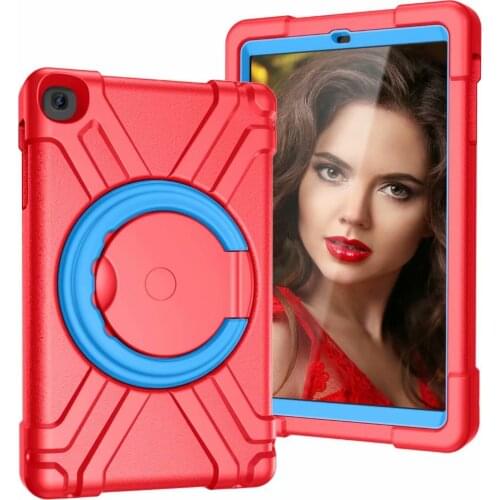 360 Rotating Shockproof Cover for Kids Silicone Case for Samsung Galaxy Tab A 10.1 2019 SM-T510 SM-T515 Tablet Funda +pen+film