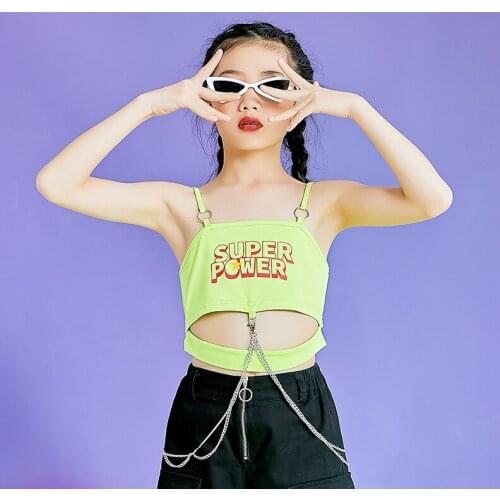 High-quality Cool Dance Suits Fashion Catwalk Fashion Girls Jazz Dance Costume Models Childrens Costumes Hip-hop Summer Sets