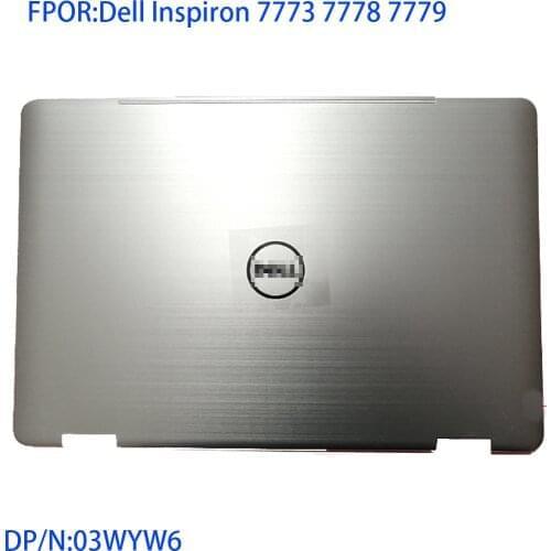 For Dell Inspiron 7773787779 LCD back cover silver screen cover brand new 03wyw6