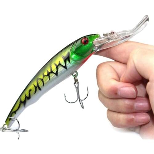 1PCS 16.5cm 29g Big Minnow Fishing Lures Deep Sea Bass Lure Artificial Wobbler Fish Swim Bait Diving 3D Eyes
