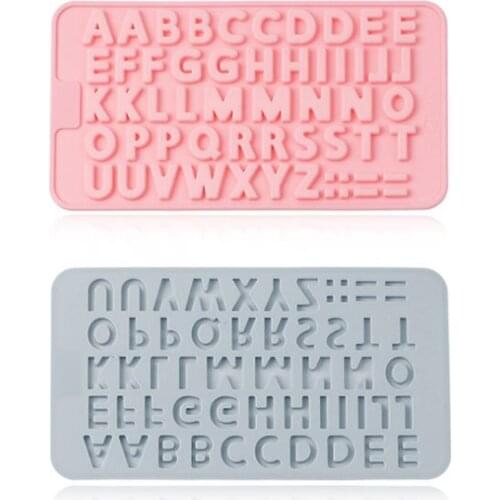 26 English Letters Silicone Mold Happy Birthday DIY Chocolate Cake Decoration Tool Childrens Candy Making Mold 21.2x11.5x0.5cm