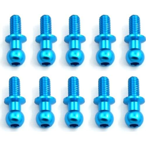 4 colors Metal M3 Ball-Head Screw Link Rod Shock Absorber End Universal For 1/10 RC Car Sakura D5 Tamiya TT01 TT02 On-road Car