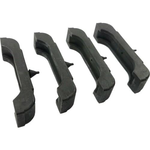 4x Cars Rubber 3 Core Radiator Mounting Cushions Support Pads, Fit for GM 1968-1981 4012-326-681S, Black