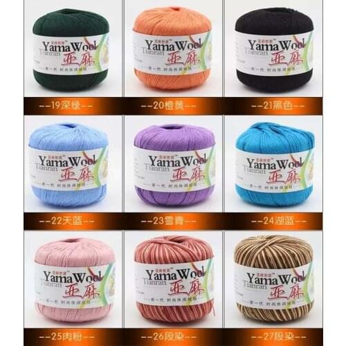 50g Linen Lace Cotton Knitted Weave Sweater No 5 Knitting Crochet Woven Soft Yarn Baby Handcrafts Wool Thread