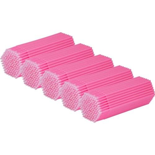 500 pieces of disposable micro brush applicator for eyelash extension and makeup application (head diameter: 2.0mm)