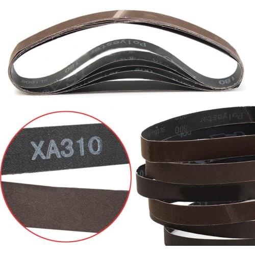 6pcs 1''x30'' 180/240/320/400/600/800Grit Sanding Belts Set Sander Power Tools