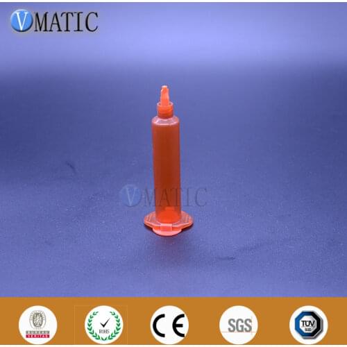 Free Shipping 5cc/ml Amber Pneumatic Syringe Barrels UV Block Cartridge Glue Dispensing Syringe With Piston And End Cover