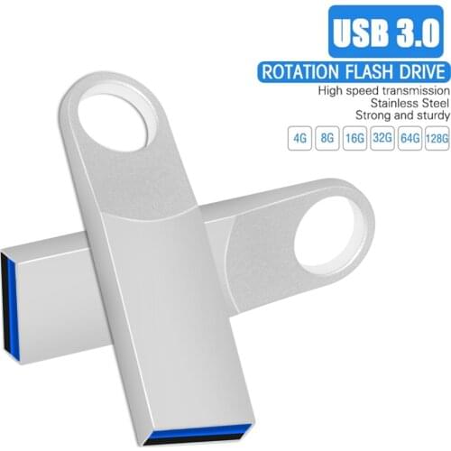 Fast Speed Metal USB Flash Drive 3.0 Pen Drive 64GB 128GB USB Flash Memory Stick portable hard drive 8gb 16gb pendrive usb stick
