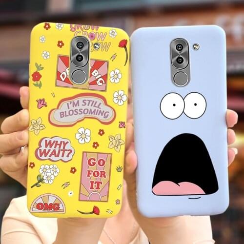 For Huawei Honor 6X Case Honor6X Cute Cartoon Cover Soft Slim Fundas For Huawei Honor 6X 6 X Phone Cases Full Bumper 6.5'' Capa