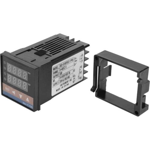 Digital Temperature Controller LCD Display Smart Thermostat Switch REX-C100FK02-VxDA 220V