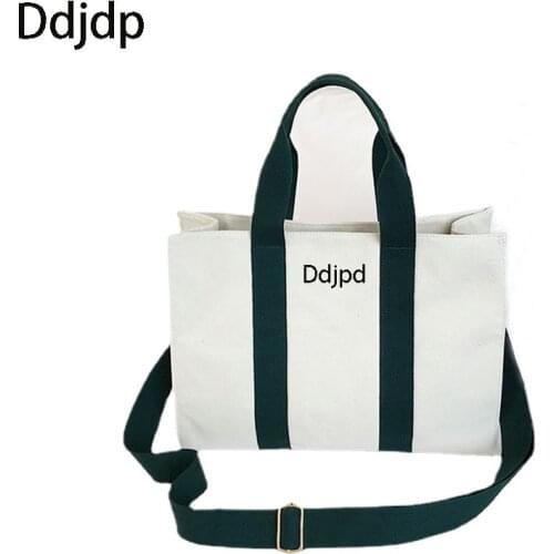2021 casual large-capacity shoulder bag. All-match canvas shoulder messenger bag. Travel bag girl tote bag