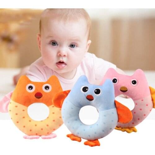 Baby Rattles Mobiles Toddler Toys Owl Crib Toys For Baby Soft Bed Bell Animal Musical Montessori Mobile Rattles