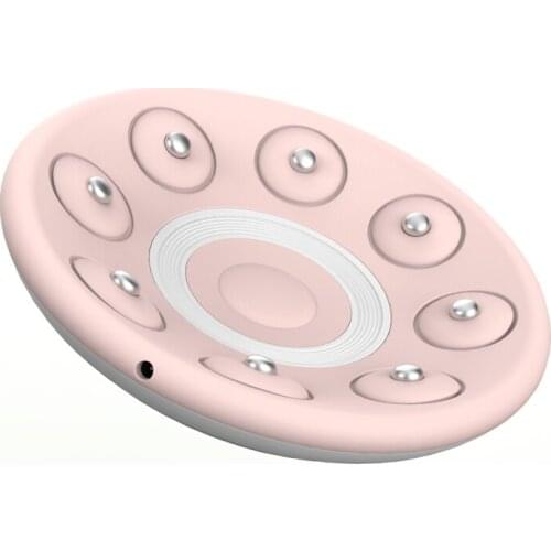 Electric hot compress breast massage instrument dredge mammary glang firming lifting physical therapy device smart microcurrent