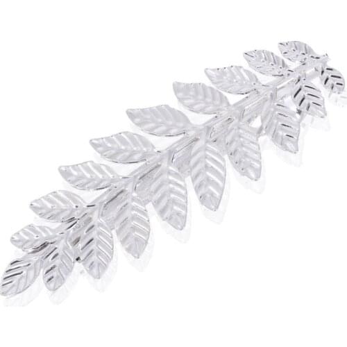 Greek Roman Goddess Olive Leaf Branch Barrettes Hair Clip Headpiece Bridal Wedding Girl Gold Silver Color Hair Accessories