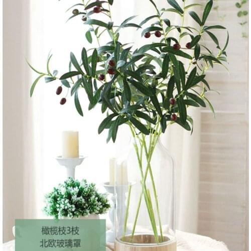 Artificial Leaves Simulation Artificial Olive Branch Green Plant Home Wedding Decoration