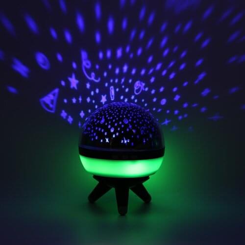 Creative Rotating Star Projector Lamp Star Astro Sky Cosmos Night Light Projector Lamp Starry Bedroom Romantic Home Decor