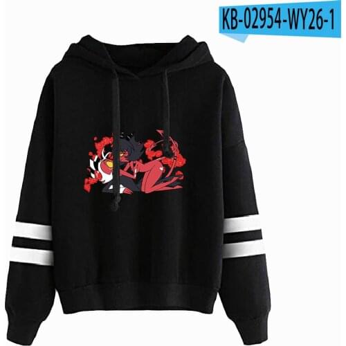 Kawaii Manga Helluva Boss Hoodie Women men Sweatshirt Harajuku Streetwear Kpop Boy girls Anime Clothes Tracksuits Women