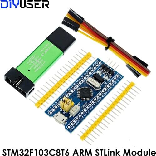 Original STM32F103C8T6 ARM STM32 Minimum System Development Board Module For Arduino ST-Link V2 Mini STM8 Simulator Download
