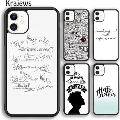 Krajews The Originals Vampire Diaries Soft Phone Case For iPhone 5s 6s 7 8 plus X XR XS 11 12 pro max Samsung Galaxy S8 S9 S10