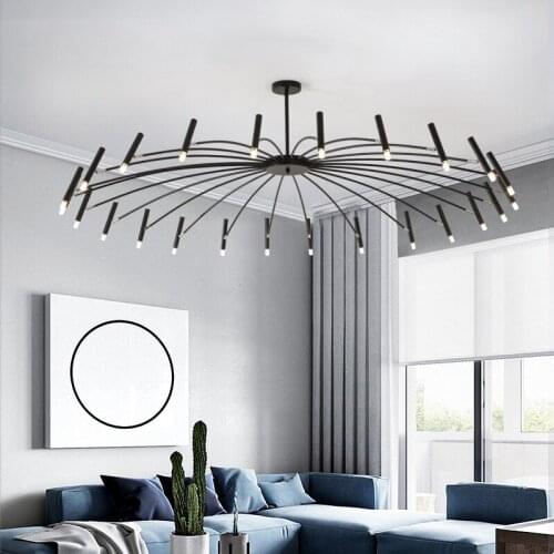 Postmodern Chandelier Lighting Simple led Nordic Chandelier Personality Living Room Dining Room Light Model House led Chandelier
