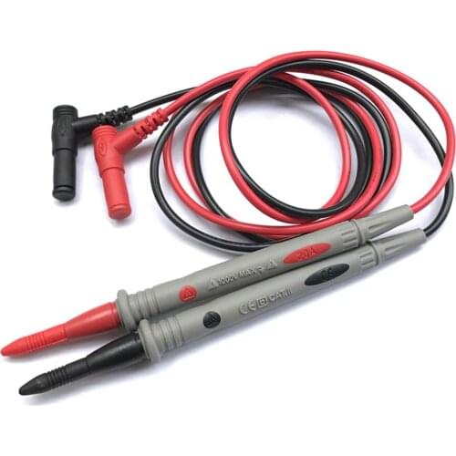 1 Pair 20A Detachable Tip Replacement Universal Multimeter Test Lead Probe Accessory Combines Cable with Digital Multimeter