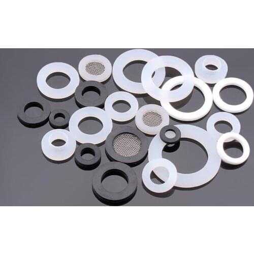 10pcs 1/4" 3/8" 1/2" 3/4" 1" Silicon Flat Gasket O-Ring Seal Washer Ring Plumbing Faucet Washer Sealing Ring