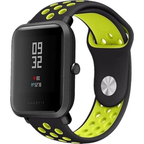 20mm/22mm Silicone band For Amazfit GTS/2/2e/GTS2 Mini/GTR 42mm/47mm/GTR2/2e/stratos 2/3 Sport Watch Bracelet Amazfit bip strap