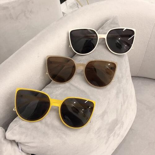 1Pc Fishing Sunglasses Cat Eye Women Men Cycling Sun Glasses Eyewear Plastic Frame Clear Lens UV400 Shade Fashion Driver Goggles