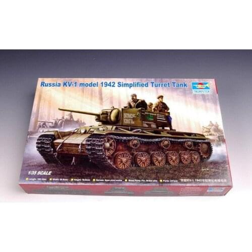 Trumpeter 00358 1/35 Russian KV-1 model 1942 Simplified Turret tank model kit