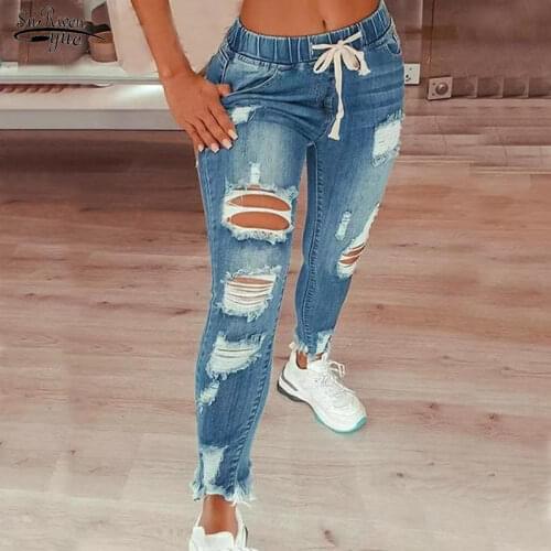 2021 Burst Style Ripped Fringed Ladies Denim Shorts Super Hot Easygoing Pretty Women Jeans Simple Lines Female Jeans Femme 15318