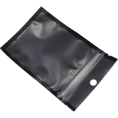 Retail 200Pcs/Lot Electronic Component Accessories Bag Matte Clear Front Plastic Zip Lock Self Sealing Pack Package Bags
