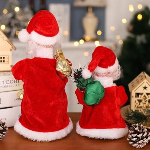 Y3NF Funny Electric Santa Claus Novelty Mini Electric Music Rotating Creative Supplies Kids Relieve Boredom