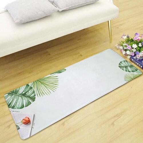 Zeegle Microfiber Mats For Hallway Anti-slip Bedroom Area Rug Bedside Mats Sofa Table Floor Mats Absorbent Kitchen Rugs Doormats