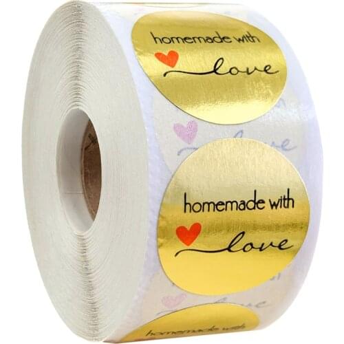 1inch 50 Labels Per wad Hot round gold foil thank you for purchasing sticker wad pack sticker gift package Stationery Sticker