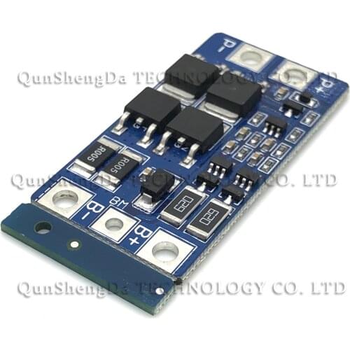 1 pces 2s 7.4v placa de proteção da bateria de lítio com função de equalização para evitar sobrecarga e sobrecarga HX-2S-JH20