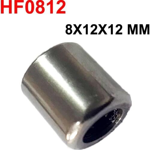 8X12X12mm HF0812 One Way Drawn Cup Needle Bearing / Clutch shaft shell type