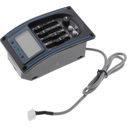 1pc Acoustic Guitar Pickup Pre-Amp Equalizer EQ LC4 4 Band Piezo Pickup Kit