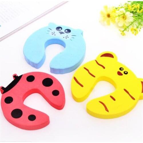 1PCS Cute Cartoon Animal ADoor Stopper Holder lock Safety Finger Protector Kids Baby Jammers Effective Protection Of Children