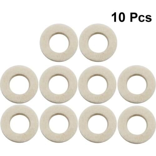 10pcs Trumpet Valve Felt Washers Cushion Pad Trumpets Musical Instrument Accessory
