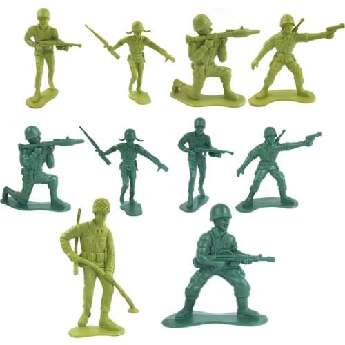 6Pcs Mini Simulation Military Army Soldiers Action Figures Model Kids Toy Gift