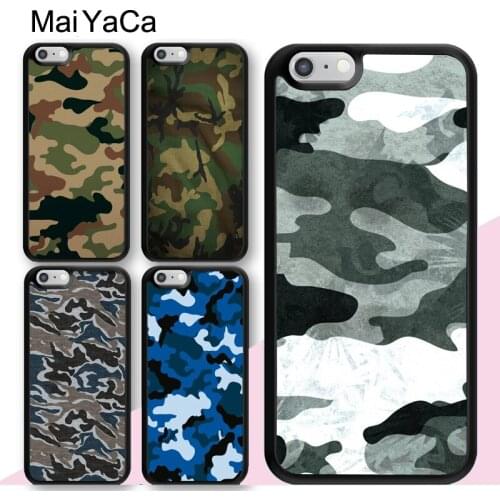 MaiYaCa Army Military Camouflage Case For iPhone 12 mini 11 Pro Max X XR XS MAX SE 2020 6S 7 8 Plus 5S Back Cover