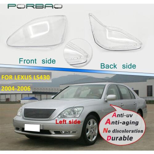 Headlight Lens For Lexu LS430 2004 2005 2006 Headlamp Cover Car Replacement Auto Shell DIY