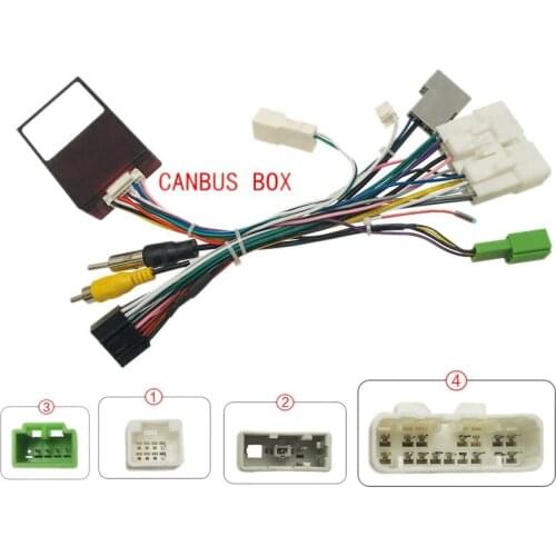 Car 16PIN Android Audio Power Radio Wire Harness with Canbus Box Car Accessories for Isuzu D-MAX 2020