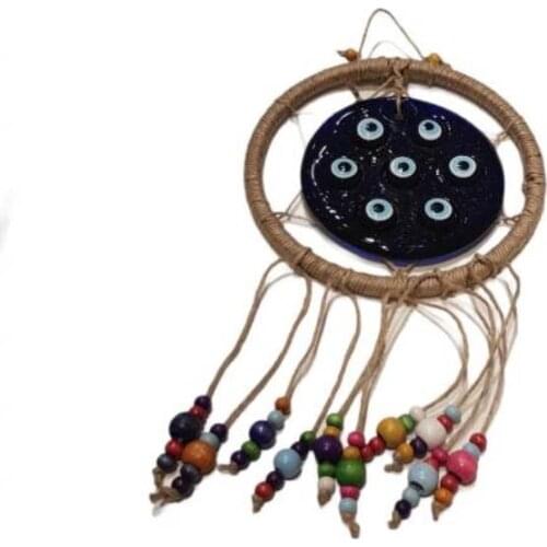 Big size glass design turkish blue Evil Eye wall hanging-turkish Evil Eye beads wall decor
