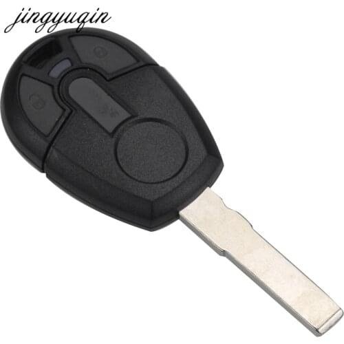 Jingyuqin 2 Button Remote Key Case For Fiat For Brazil Positron Blade Car Alarm Key Case key shell Uncut Blade fob Cover