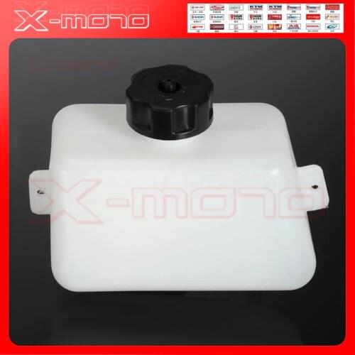 1L White Body Black Cap Plastic Motorcycle Petrol Fuel Tank For Mini Moto Pit Dirt Bike Dirtbikes Filter
