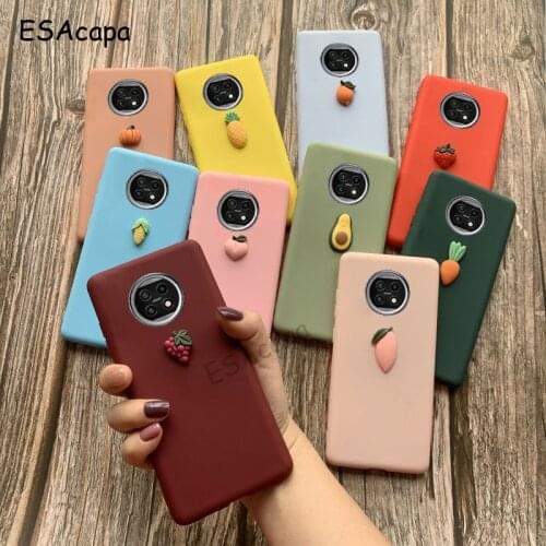 For Xiaomi Redmi Note 9T 5G Case 3D DIY Cute Friut Silicone Phone Cases For Xiaomi Redmi 9 Power 9T Candy Color Matte Soft Cover